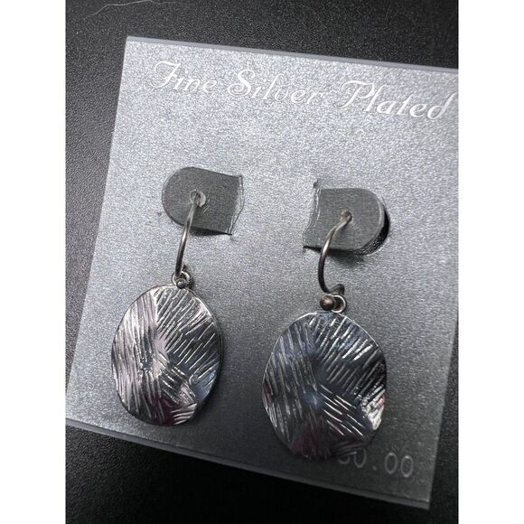 Textured Drop Earrings - Picture 4 of 5